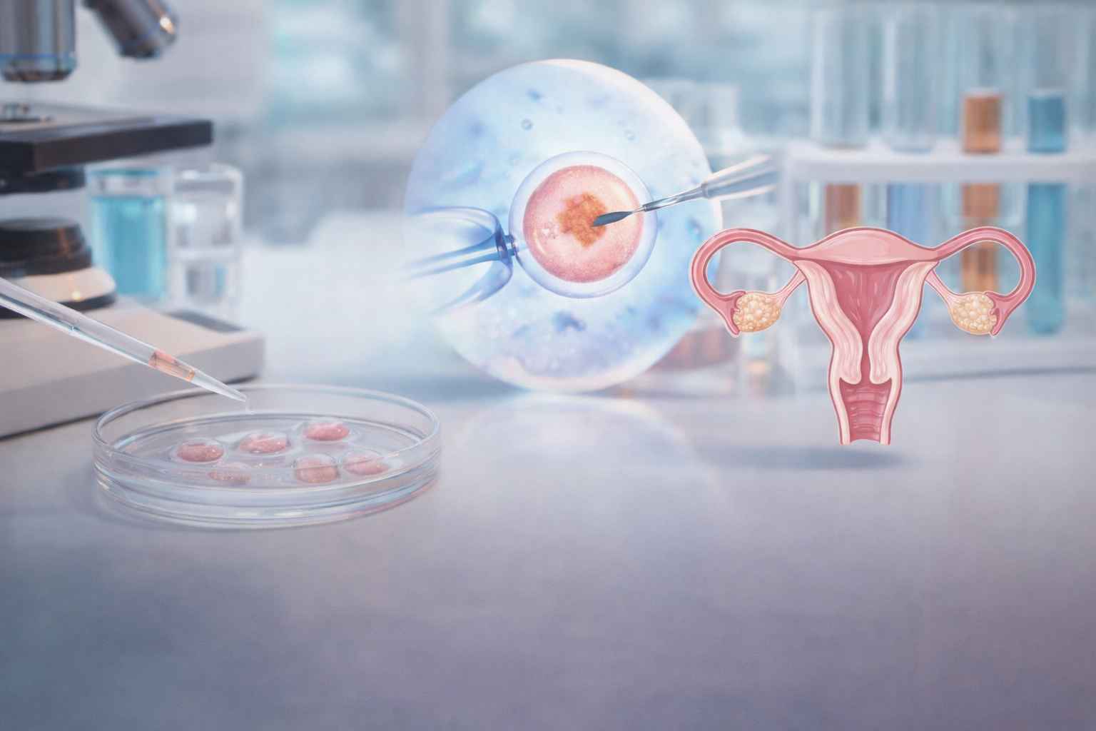IVF process illustration related to recurrent IVF failure.